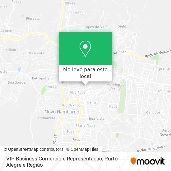 VIP Business Comercio e Representacao mapa