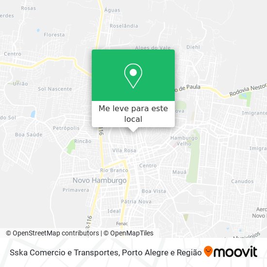 Sska Comercio e Transportes mapa