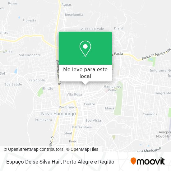 Espaço Deise Silva Hair mapa