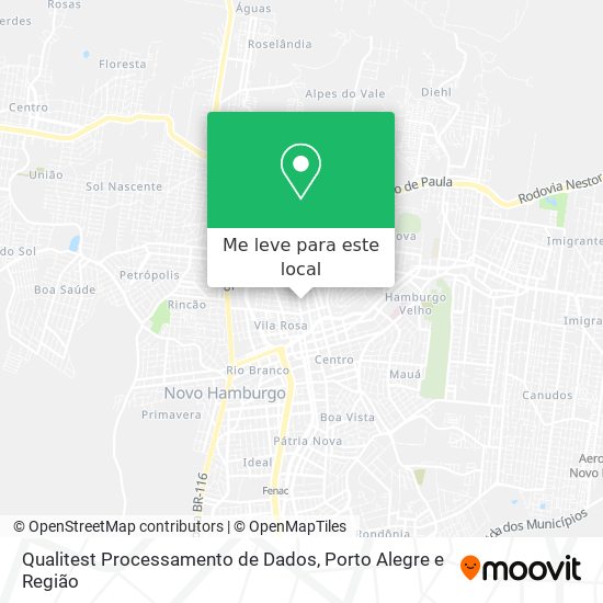 Qualitest Processamento de Dados mapa