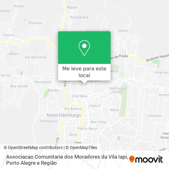 Associacao Comunitaria dos Moradores da Vila Iapi mapa