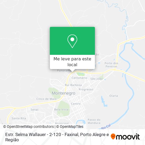 Estr. Selma Wallauer - 2-120 - Faxinal mapa