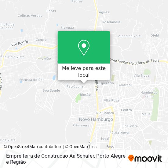 Empreiteira de Construcao Aa Schafer mapa