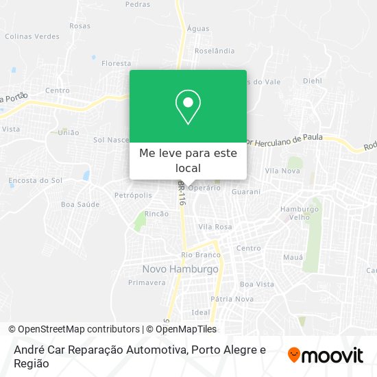 André Car Reparação Automotiva mapa