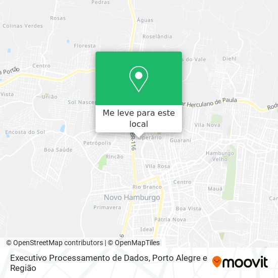 Executivo Processamento de Dados mapa