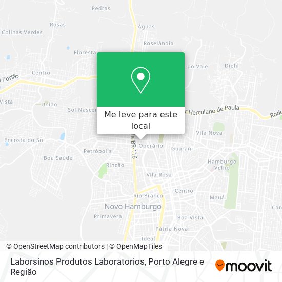 Laborsinos Produtos Laboratorios mapa