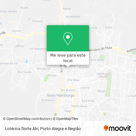 Lotérica Sorte Aki mapa