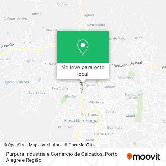 Purpura Industria e Comercio de Calcados mapa