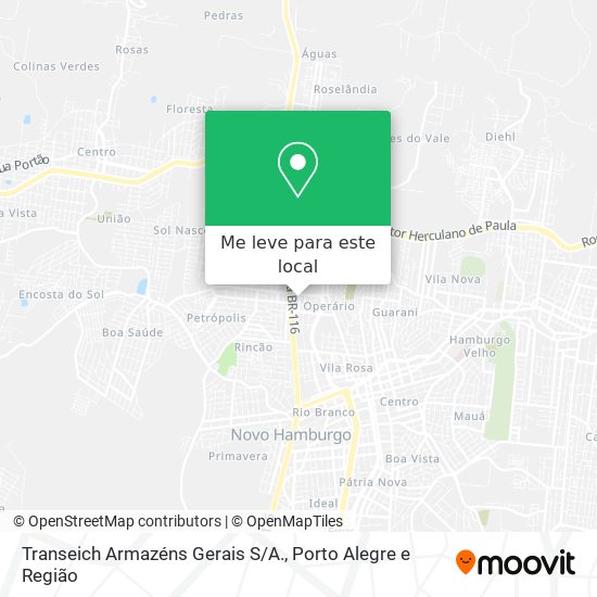 Transeich Armazéns Gerais S/A. mapa