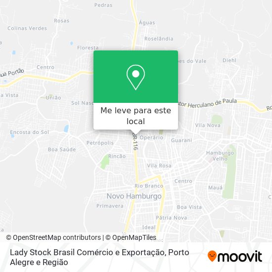 Lady Stock Brasil Comércio e Exportação mapa