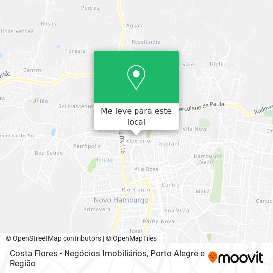 Costa Flores - Negócios Imobiliários mapa