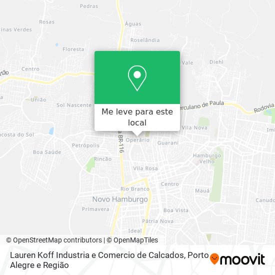 Lauren Koff Industria e Comercio de Calcados mapa