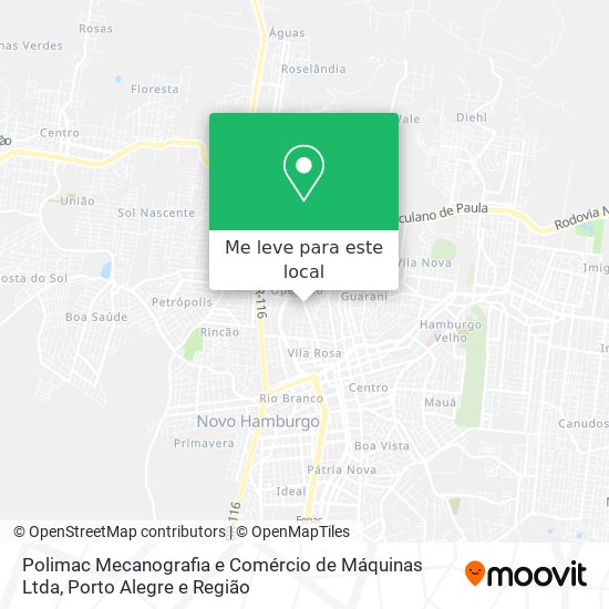 Polimac Mecanografia e Comércio de Máquinas Ltda mapa