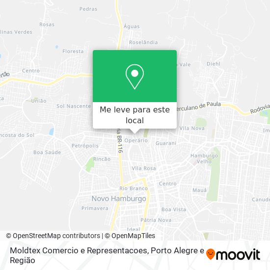 Moldtex Comercio e Representacoes mapa