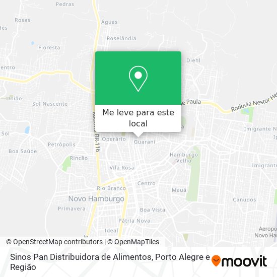 Sinos Pan Distribuidora de Alimentos mapa