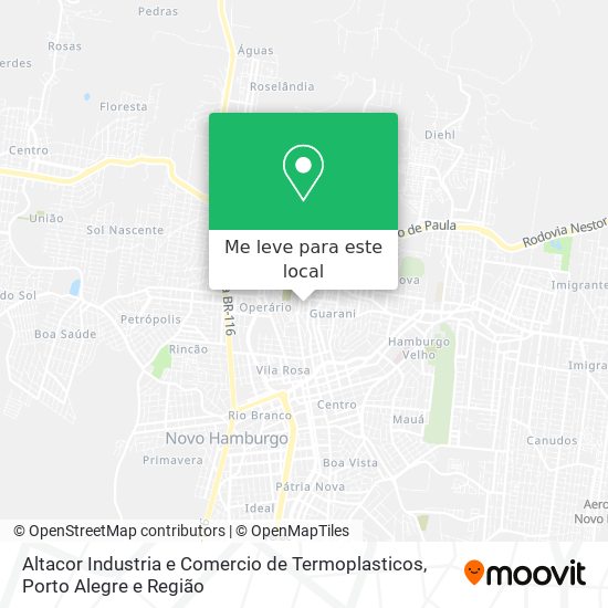 Altacor Industria e Comercio de Termoplasticos mapa