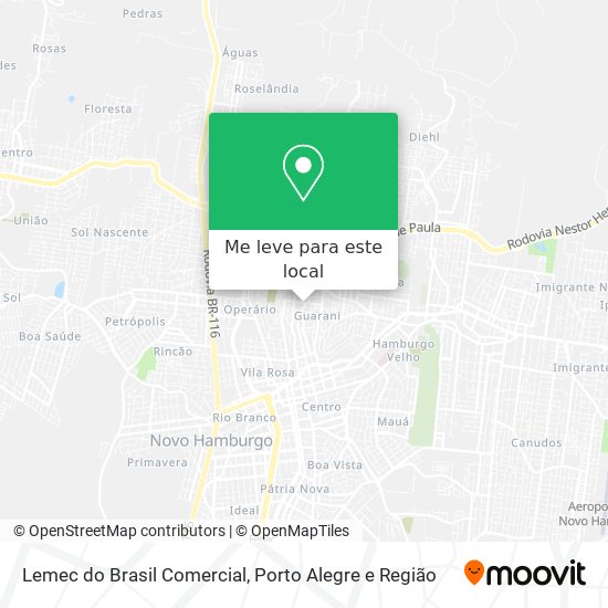 Lemec do Brasil Comercial mapa