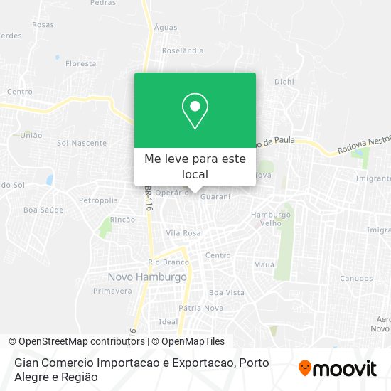 Gian Comercio Importacao e Exportacao mapa