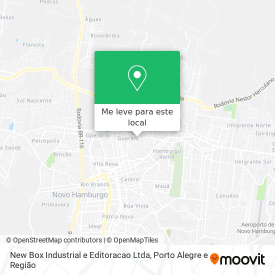 New Box Industrial e Editoracao Ltda mapa