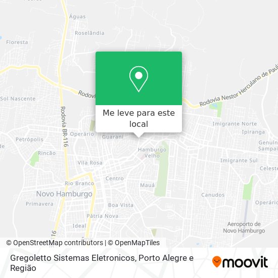 Gregoletto Sistemas Eletronicos mapa