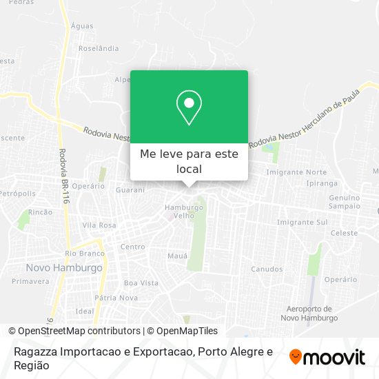 Ragazza Importacao e Exportacao mapa