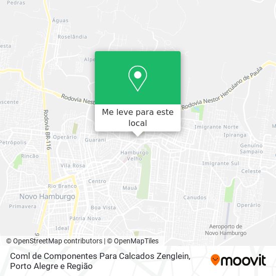 Coml de Componentes Para Calcados Zenglein mapa