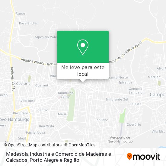 Madesola Industria e Comercio de Madeiras e Calcados mapa