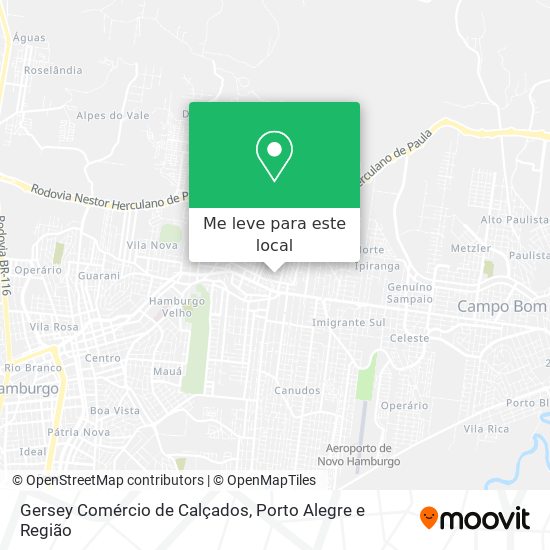 Gersey Comércio de Calçados mapa