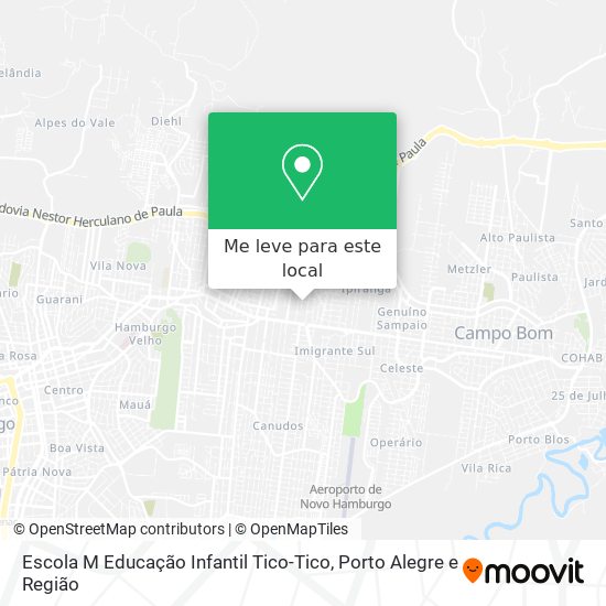 Escola M Educação Infantil Tico-Tico mapa