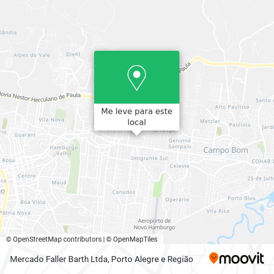Mercado Faller Barth Ltda mapa