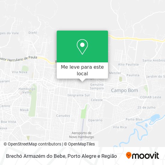 Brechó Armazém do Bebe mapa