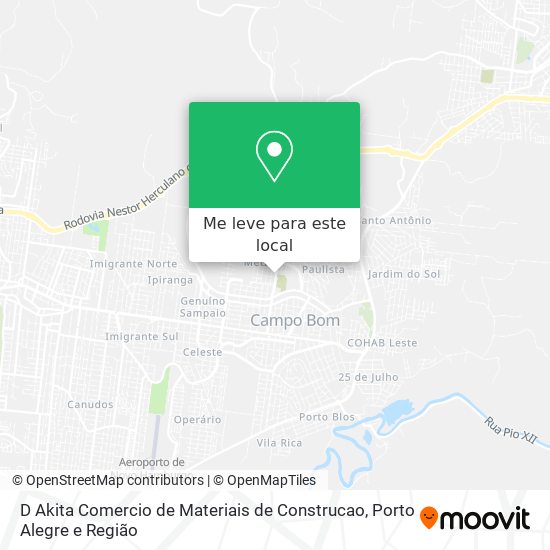D Akita Comercio de Materiais de Construcao mapa