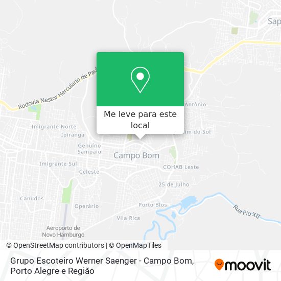Grupo Escoteiro Werner Saenger - Campo Bom mapa