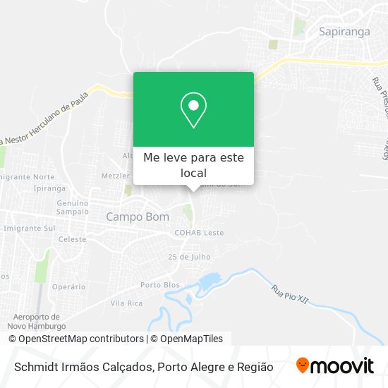Schmidt Irmãos Calçados mapa