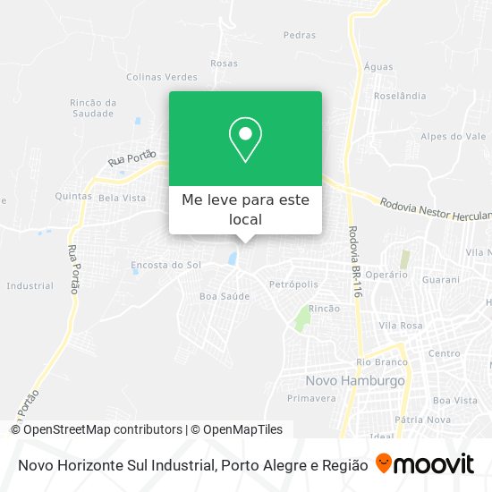 Novo Horizonte Sul Industrial mapa