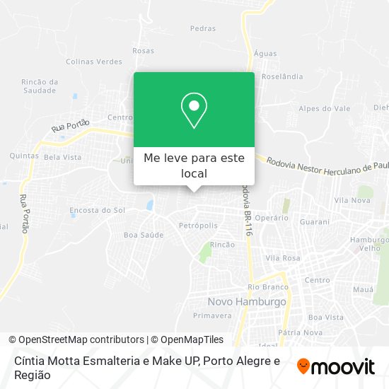 Cíntia Motta Esmalteria e Make UP mapa