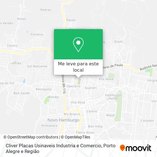 Cliver Placas Usinaveis Industria e Comercio mapa