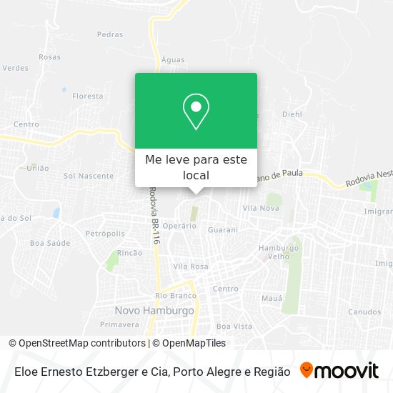 Eloe Ernesto Etzberger e Cia mapa