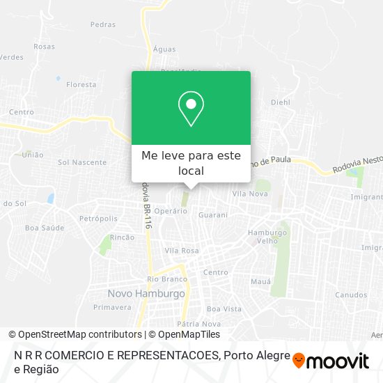 N R R COMERCIO E REPRESENTACOES mapa