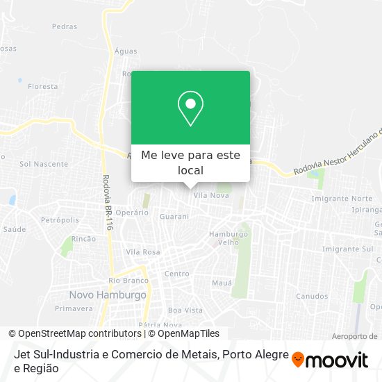 Jet Sul-Industria e Comercio de Metais mapa