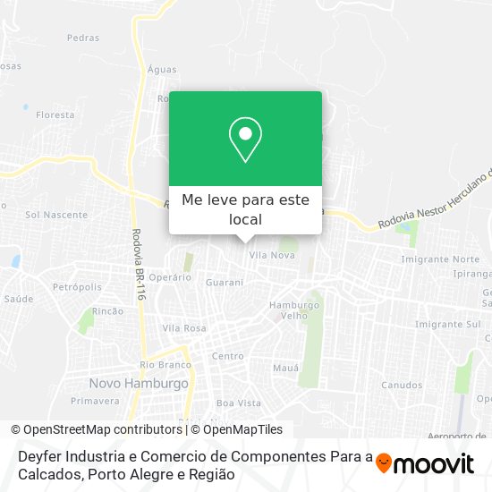 Deyfer Industria e Comercio de Componentes Para a Calcados mapa