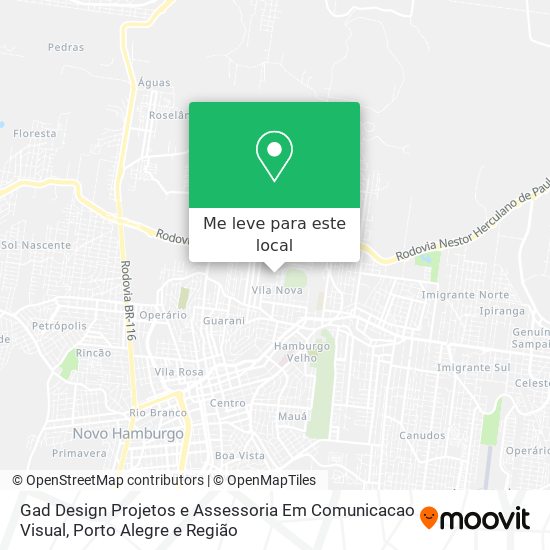 Gad Design Projetos e Assessoria Em Comunicacao Visual mapa