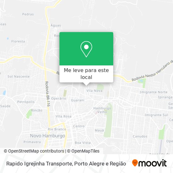 Rapido Igrejinha Transporte mapa