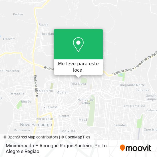Minimercado E Acougue Roque Santeiro mapa