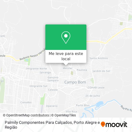 Palmily Componentes Para Calçados mapa