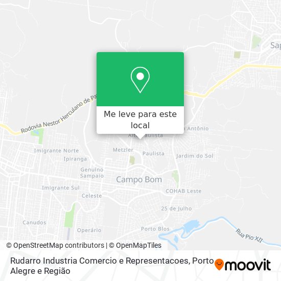 Rudarro Industria Comercio e Representacoes mapa