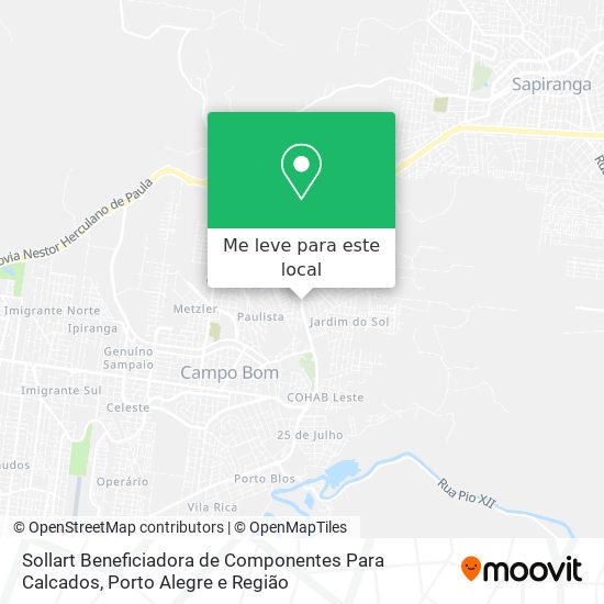 Sollart Beneficiadora de Componentes Para Calcados mapa