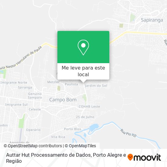 Auttar Hut Processamento de Dados mapa