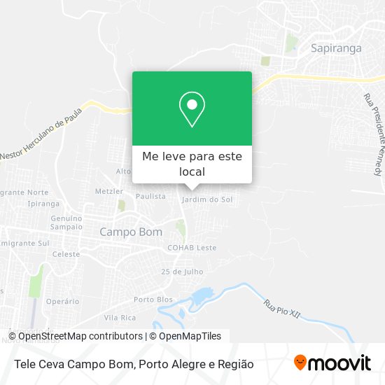 Tele Ceva Campo Bom mapa