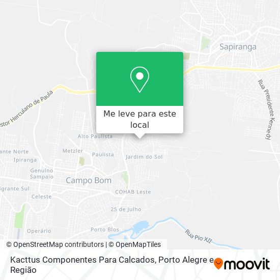Kacttus Componentes Para Calcados mapa